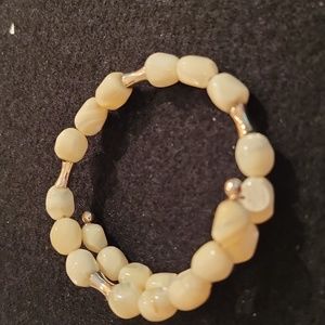 RLM Studio Balamuti Mother of Pearl Wire Wrap Bracelet